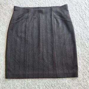 Express Pull-On Tweed Skirt, Size Small